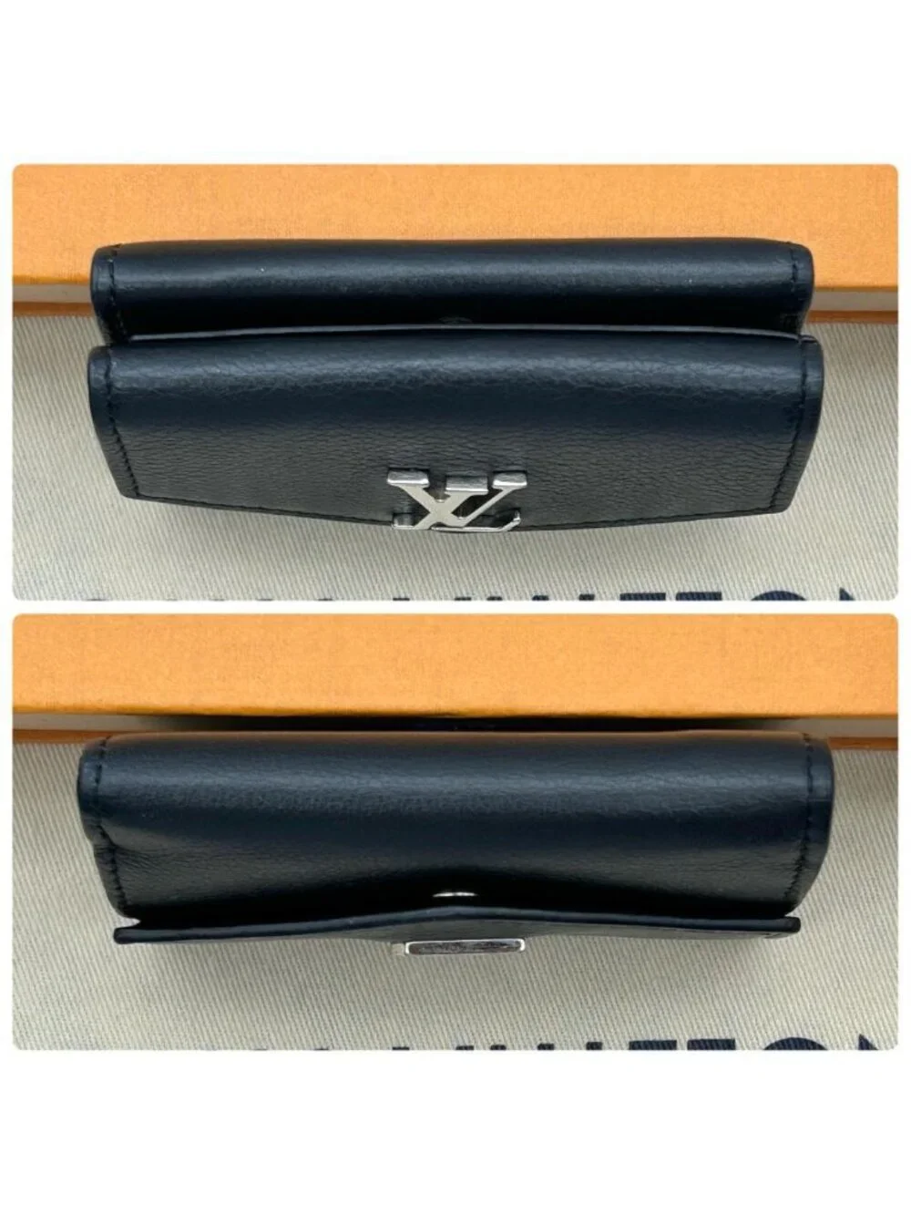 Louis Vuitton Portefeuille Lock Mini Fold Wallet